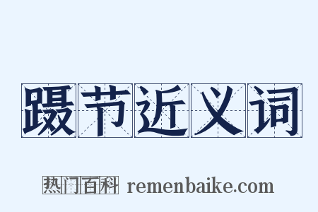 蹑节近义词是什么意思的图片